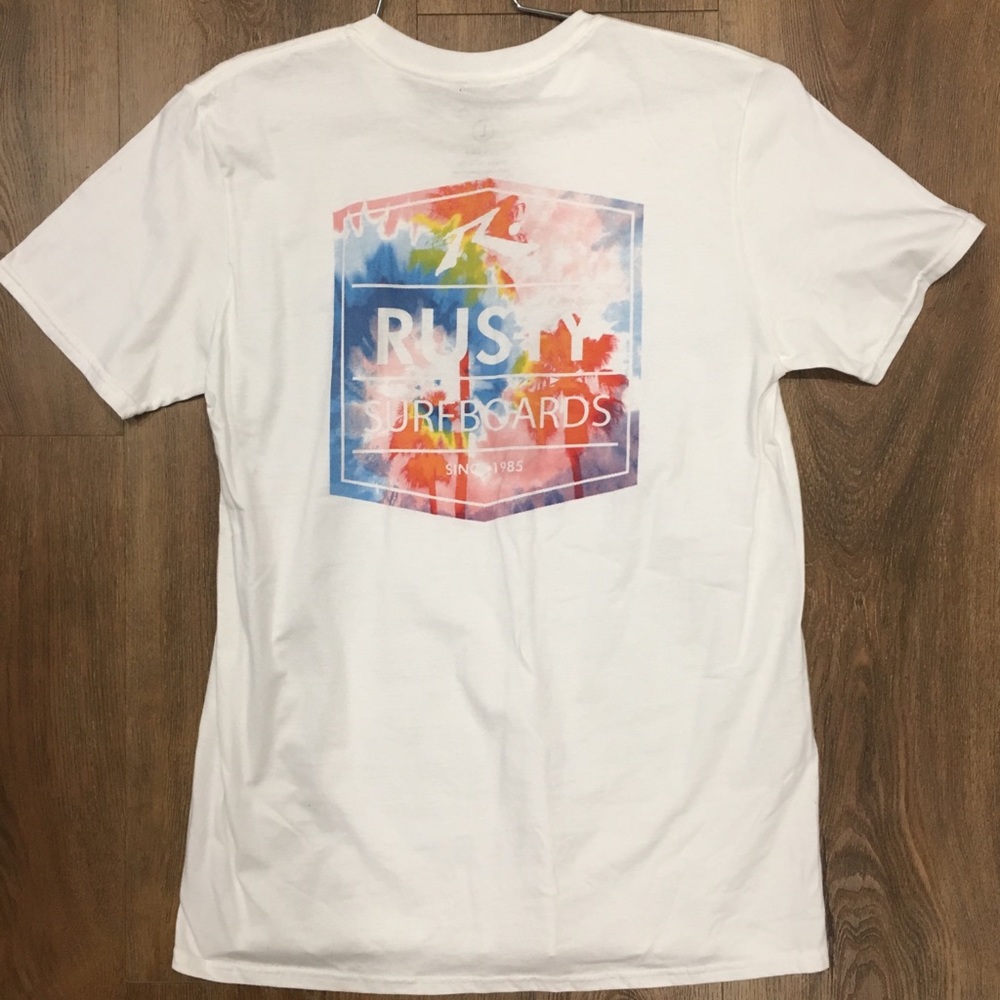 Rusty tee shirt sz large